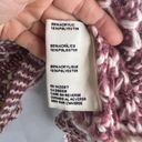 Simply Noelle  Chunky Knit Shawl Cardigan Purple & Cream Button Detail‎ One Size Photo 5