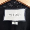 Alexis  Firdas Black Sequin Embroidered Tulle Blazer Sz M Photo 1