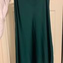 J.Crew  Dark Green Satin Skirt Photo 0