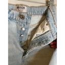 AGOLDE Light Wash Quinn High Rise Denim Mini Skirt Button Fly 100% Cotton Sz 25 Photo 4