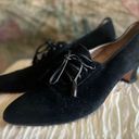 Salvatore Ferragamo Victorian Black Suede Lace Up Italian Booties Heels size 8 Photo 7