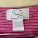 Oscar de la Renta Vintage  Striped Top Pink Size Medium Photo 1