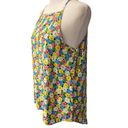 Modcloth  Young Threads Tank Floral Camisole Top Square Neck Green Blue Size S Photo 2