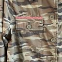 Caslon  Shacket Camouflage Button Front Shirt-Jacket Camo Sz MP EUC Army Green Photo 10