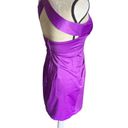 Bisou Bisou Stunning purple satin like semi formal dress Photo 7