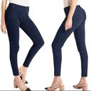 Betabrand ‎ Yoga Denim Classic Pull On Skinny Leg Jeans Dark Indigo Medium Long Photo 1