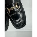 Open Edit  Loafer Women 8 Black Patent Dark Academia Preppy Y2K Buckle Horse Bit Photo 2