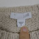 J.Jill  Cotton Wool Blend Cream & Black Striped Sweater Photo 2