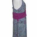 Patagonia  Crossover Dress Womens  Grey Floral Plum Floral  Size large Photo 4