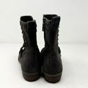 Ralph Lauren  Shaelynn Metal Stud Almond Toe Leather Boots Brown Size 9.5 Photo 4