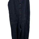 Jungmaven Hemp Button Front Jumper Overalls Large Blue Photo 0