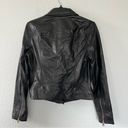 ALLSAINTS  Vela Asymmetric Zip Leather Biker Jacket - Black Photo 7