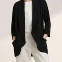 Wilfred Aritzia  Chevalier Open Front Crepe Blazer Black Photo 1