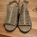 Coconuts by Matisse  Tan Caged Vegan Leather Heeled Sandals Women’s 7 M Photo 1