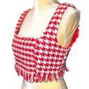 Missguided Misguided red and white checkered blazer with matching crop top set! New Photo 7