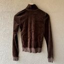 Juicy Couture Vintage  Velour Zip Track Jacket S Brown Photo 3