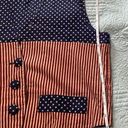 Handmade Vintage Cotton Vest Red and Blue Stars and Stripes USA Fourth of July Medium Photo 10