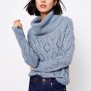 Loft Shimmer Bubble Turtleneck Sweater Photo 0