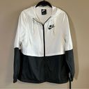 Nike  Women’s White Black Zip Up Windbreaker Jacket XS Photo 0