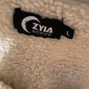 Zyia  Large Ivory Fuzzy Sherpa Pull Over Active Gear Warm Loungewear Photo 3