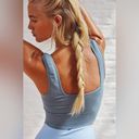 FP Movement Good Karma Square Neck Sports Bra in Summer Storm Blue Size XS/Small Photo 2