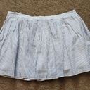 American Eagle Blue/White Striped Babydoll Skirt, Women's 4 Photo 2