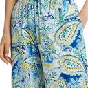 Ralph Lauren  Paisley Print Palazzo Wide Leg Pants in Blue Size Medium Photo 1