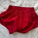 Lululemon Hotty Hot Shorts Red 2.5 Inch Photo 0