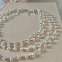 American Vintage Vintage “Cosette” 925 Sterling Silver Pearl Necklace 16” Four Strand Classic Photo 1