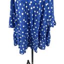 Tularosa  Hattie Dress Blue Polka Dot Off the Shoulder Mini Size Small Photo 4