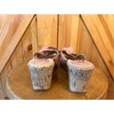 Born concept  Pink & Cork Wedges Slip On Sandals Leather Size 8M Photo 3