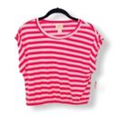 belle du jour SZ S Striped Jersey Crop Top Photo 1