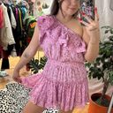 NWT Buddy Love Sofia One Shoulder Star Pink Mini Dress Small Photo 6