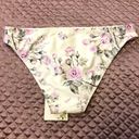 Chelsea and Violet White And Purple Flower Print Bikini Swim Bottom Photo 1