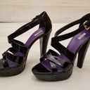 Miu Miu {37.5}  Prada Black Strappy Leather Sandal Photo 3