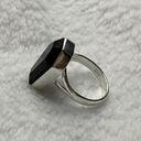 Onyx 925 Silver Natural Black  Gemstone Coffin For Men Woman Ring Size - 8-RGN -785 Photo 2