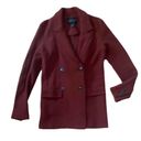 Rachel Zoe  burnt orange wool pea coat woman’s size xs Photo 2