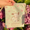 Sanrio  Blue Light Green Small Drawstring Bag With Pochacco And Cinnamoroll Photo 0