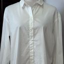 Treasure & Bond  Blouse Women's S White Solid Long Sleeve Collar Buttons New Photo 1