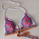 Victoria's Secret Y2k Victoria’s secret bohemian multicolor printed triangle padded bikini top Photo 0