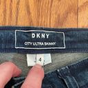 DKNY  City Ultra Skinny Jeans Distressed Dark Wash size 4 Photo 2