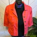 Christopher & Banks  Coral Collard Long Sleeve Button Jacket Size Petite Small Photo 0