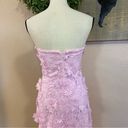 Lulus NWOT  Elevated Sensation Blush Pink 3D Floral Embroidered Midi Dress Photo 7