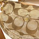 Coach  All Over C Print Gold Metallic Hampton Small Hobo Bag Photo 1