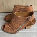 Paul Green Tan Brown Leather Cayanne peep toe bootie Photo 4