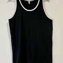 American Apparel Women’s Sleeveless Tank Black w/ White Hems Size Medium NWOT Photo 0