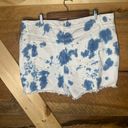 Lane Bryant 16 Women’s Jean Shorts Tie Dye Blue White Photo 3