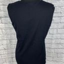 Karen Scott 100% cotton Scoopneck sleeveless top w/beading black sz L Photo 9