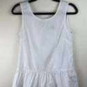 J.Crew  Bow-Back Peplum Tank Top White XXS Preppy Work Profession Business Casual Photo 3