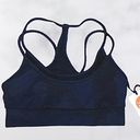 Vimmia NWT  Yoga Sports Bra, Sexy Strappy, Black Racer Back Bra, Small Photo 0